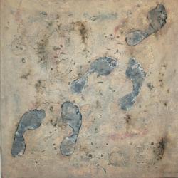 Footprints, 2012<br>800 x 800 mm Acryl auf Leinwand