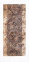 Raben über Raben II, 2015<br>1065 x 500 mm Monotypie Chinapapier auf Bütten
